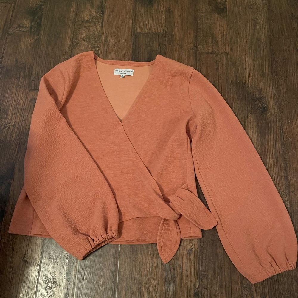Long Sleeve Madewell Texture & Thread Top